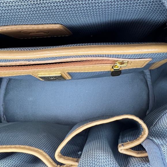 MCM Tan Backpack with Gold Accents Like New - Picture 7 of 10